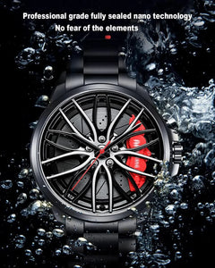 Waterproof Fashion Steel Men's Quartz Wristwatch