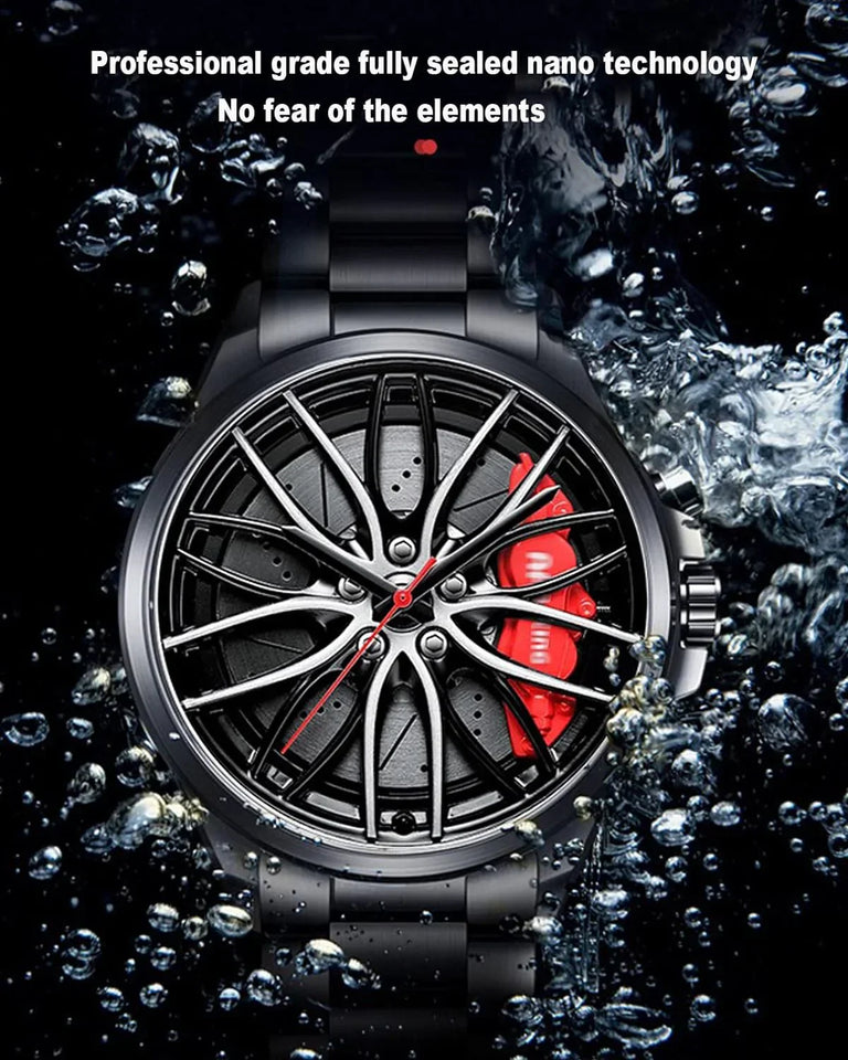 Waterproof Fashion Steel Men's Quartz Wristwatch